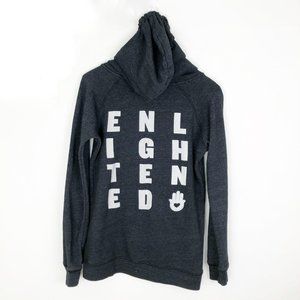 SPIRITUAL GANGSTER enlightened zip up hoodie black